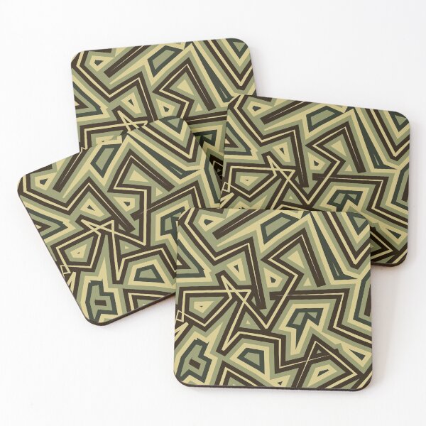 Item preview, Abstract geometric triangles camo pattern designed and sold by cutecrazytshirt.