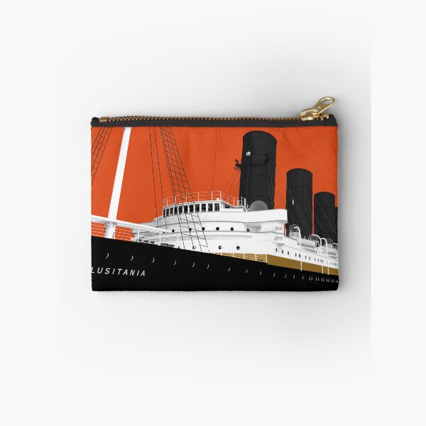 Item preview, RMS Lusitana - PopArt in Cunard Red designed and sold by Historical Ocean Liners.