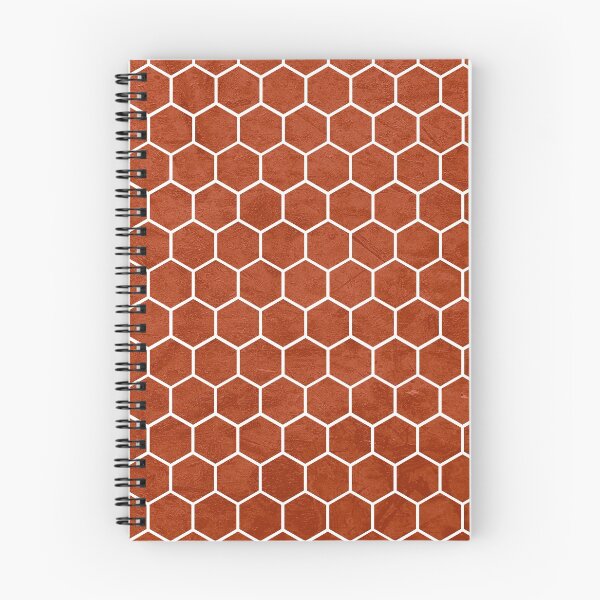 Item preview, Hexagonal Textured Pattern Rustic Barn Red designed and sold by Jared Davies.
