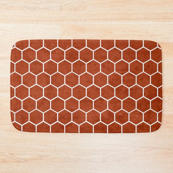 Item preview, Hexagonal Textured Pattern Rustic Barn Red designed and sold by Jared Davies.