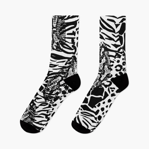 Item preview, Animal Print Mix - Black White designed and sold by fancyashell.