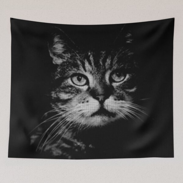 Item preview, Cat In-Vectors / Raster Face #1 Light Detailed Raster designed and sold by in-vectors.