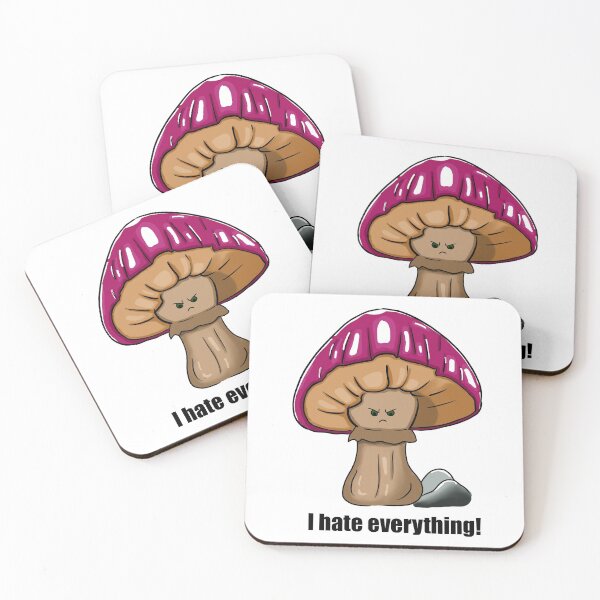 Item preview, Angry mushroom - i hate everything pink designed and sold by LoonyM.
