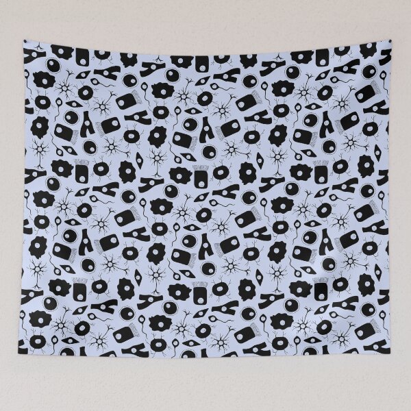 Item preview, Sad and Happy Cells of Different Types on Blue designed and sold by fogoosherie.