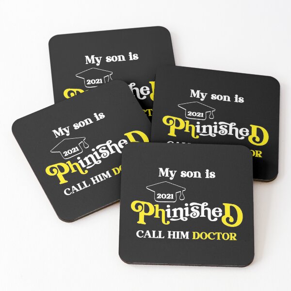 Item preview, PhD Son Graduate 2021 / Proud Mom, Dad Graduation Dr Grad design designed and sold by CreatedByHeidi.