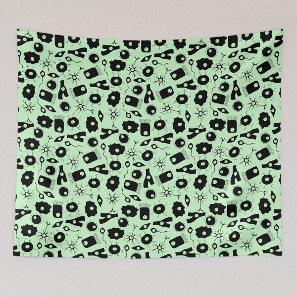 Item preview, Sad and Happy Cells of Different Types on Green designed and sold by fogoosherie.