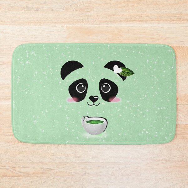 Item preview, Cute Panda and Green Matcha Tea Cup Kawaii Japanese designed and sold by Jolly-Yosei.