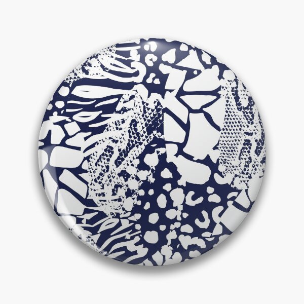 Artikelvorschau, Animal Print Mix - Marineweiß entworfen und verkauft von fancyashell.