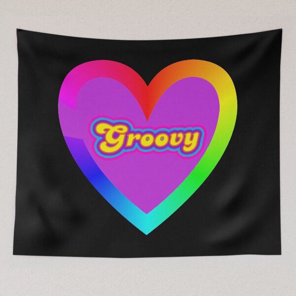 Item preview, Hippy Love Heart Groovy designed and sold by CreativeBel.