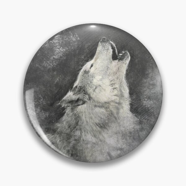 Item preview, The Wolf howling Sketch designed and sold by lodarohit.