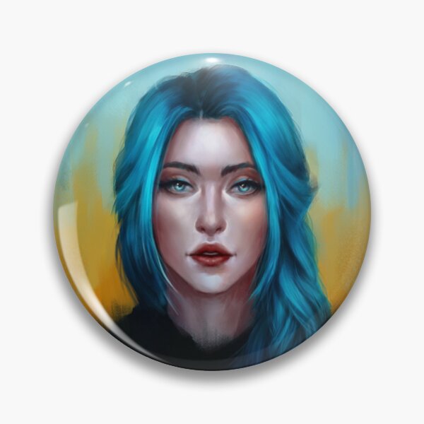 Item preview, Blue Haired Girl designed and sold by Evelienpicavet.