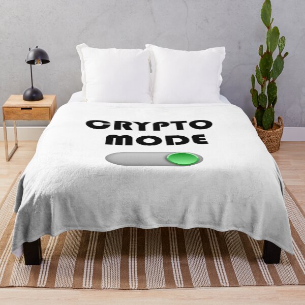 Artikelvorschau, Crpyto-Modus ein - Umschaltmodus mit schwarzer Fettdruck-Typografie entworfen und verkauft von Deegital18.