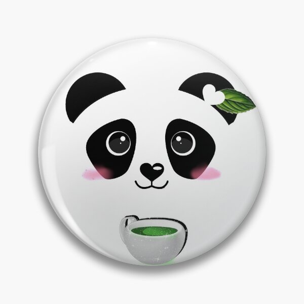 Item preview, Cute Panda and Green Matcha Tea Cup Kawaii Japanese designed and sold by Jolly-Yosei.