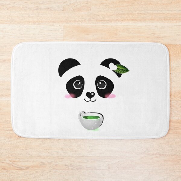 Item preview, Cute Panda and Green Matcha Tea Cup Kawaii Japanese designed and sold by Jolly-Yosei.