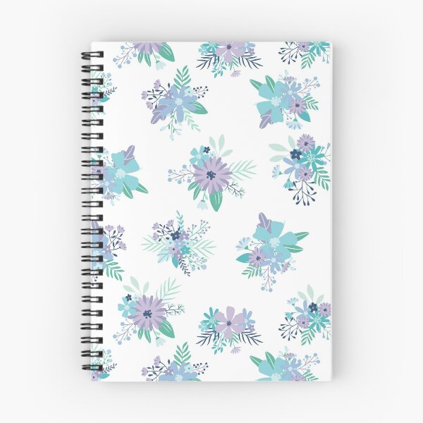 Item preview, Seamless Blue and Purple Flower Arrangement Pattern designed and sold by marettamaa.