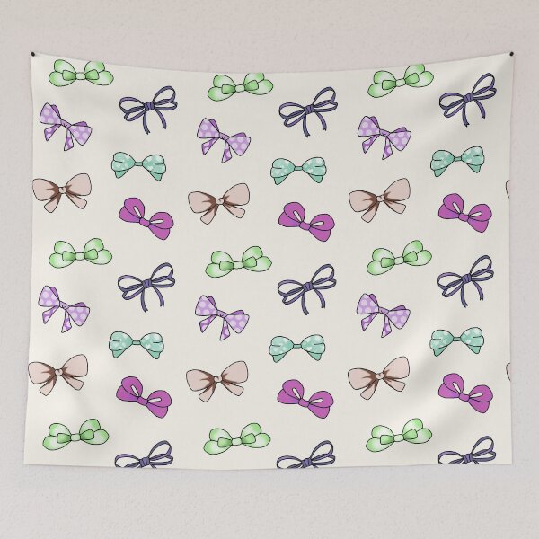 Item preview, Kawaii Bow Pattern Color 3 designed and sold by ViewerEqualsPhoton.