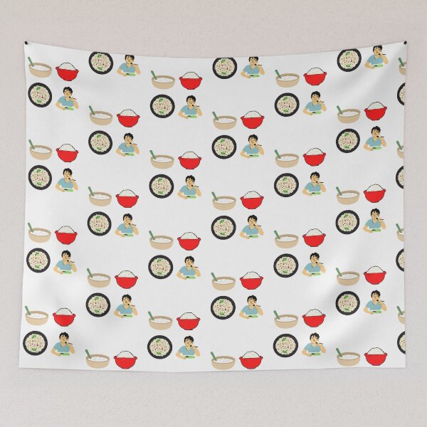 Item preview, Bowl Of Rice Pack - Funny Cinese Food, Pudding Rice designed and sold by AlleBedolski.