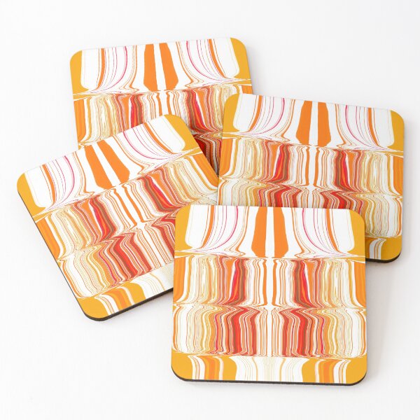 Item preview, Orange and white retro design designed and sold by Diane Hunter Art.