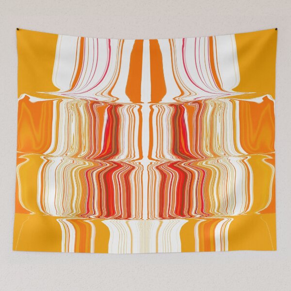 Item preview, Orange and white retro design designed and sold by Diane Hunter Art.