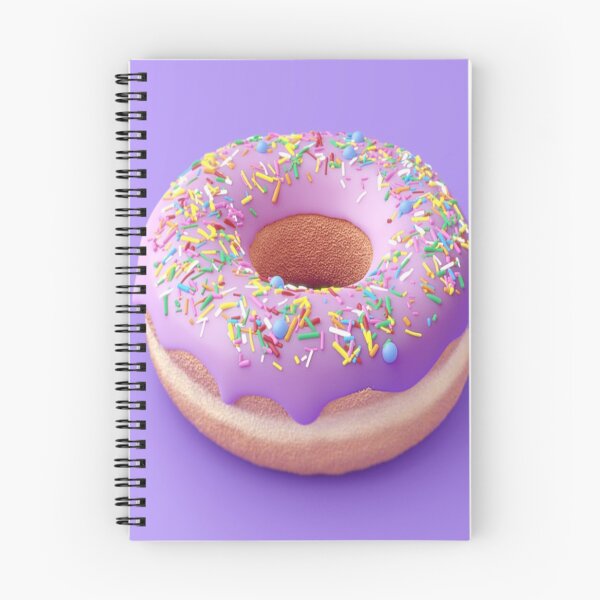 Item preview, Large Iced Donut with Sprinkles on a Lilac Background designed and sold by OByD.