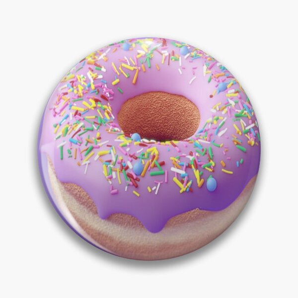 Item preview, Large Iced Donut with Sprinkles on a Lilac Background designed and sold by OByD.