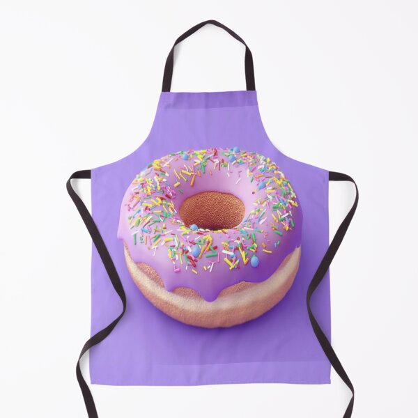 Item preview, Large Iced Donut with Sprinkles on a Lilac Background designed and sold by OByD.