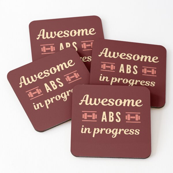 Item preview, Awesome Abs in Progress - Strength Training designed and sold by WildBerryArt.