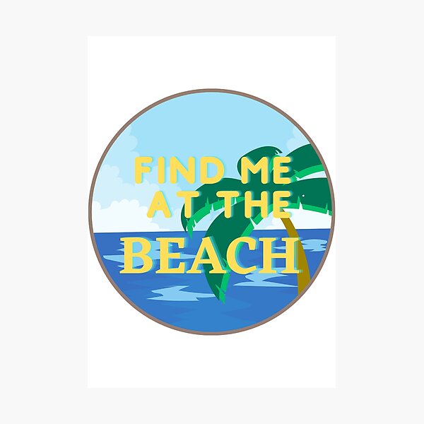Item preview, Find Me At The Beach Ocean Waves designed and sold by Imemewell.