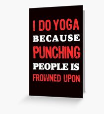 Yoga, fitness and Health Greeting Card
