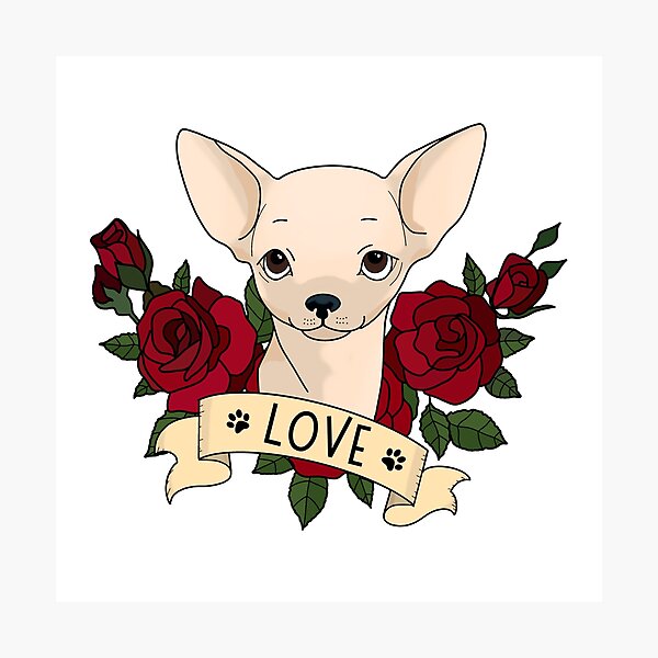 Buy Custom Chihuahua Tattoo Greeting Card Tan and Black Online in India -  Etsy