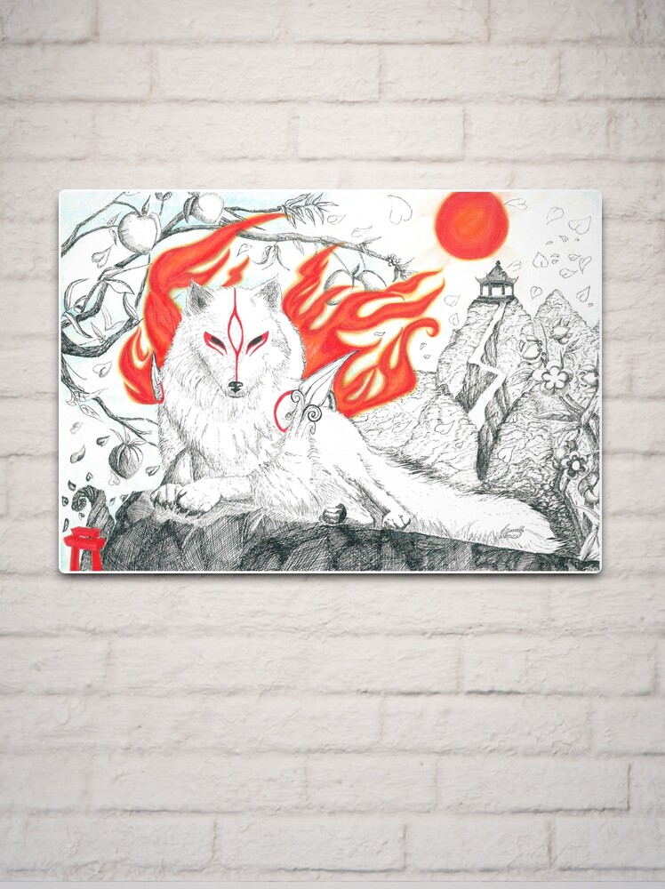 Okami Amaterasu Metal Print for Sale by WhiteLoba