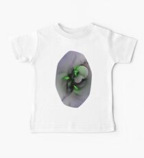 Abstract in Black and Green Baby Tee