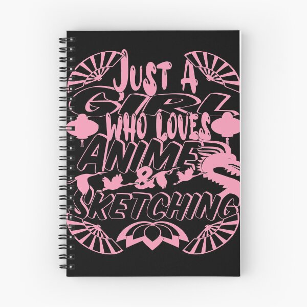 Item preview, Just a girl who loves anime and sketching monochrome pink designed and sold by steven8899.