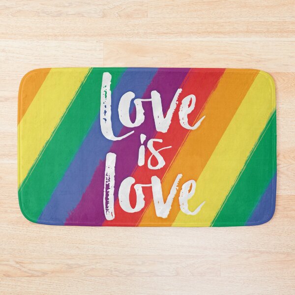 Item preview, Love is love - Rainbow flag pride and equality designed and sold by RedHillPrints.
