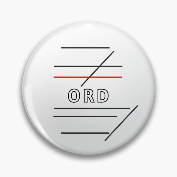 Item preview, ORD Thin Red Line Runway Map  designed and sold by jackdennis7.