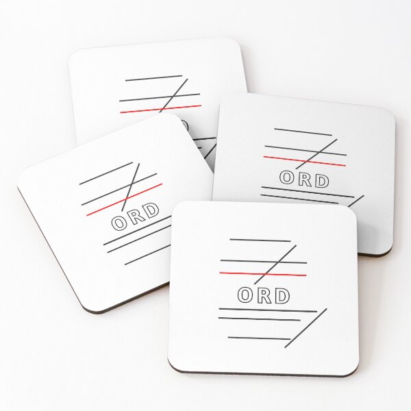 Item preview, ORD Thin Red Line Runway Map  designed and sold by jackdennis7.
