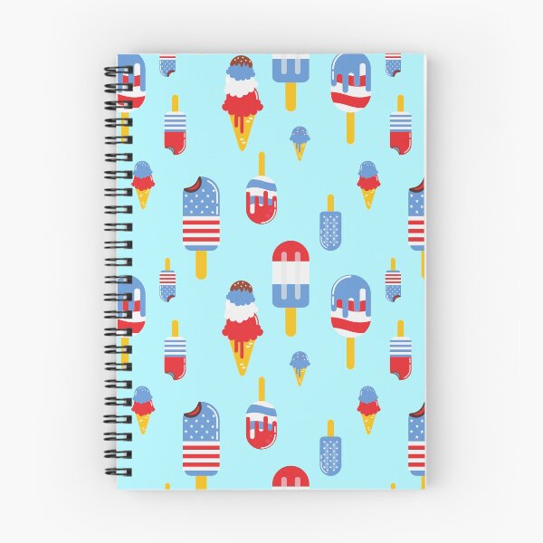 Item preview, Cute Red White and Blue Ice Cream Pattern designed and sold by TammiPrez.