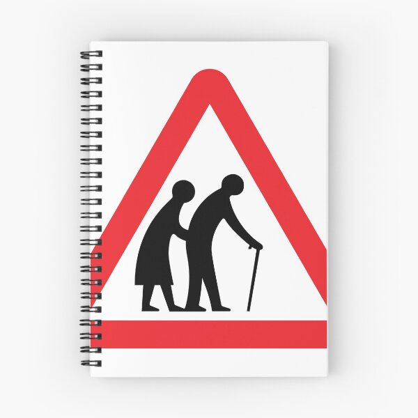 Item preview, UK traffic sign: Frail pedestrians ahead (TSRGDNO 544.2) designed and sold by Spyromike.