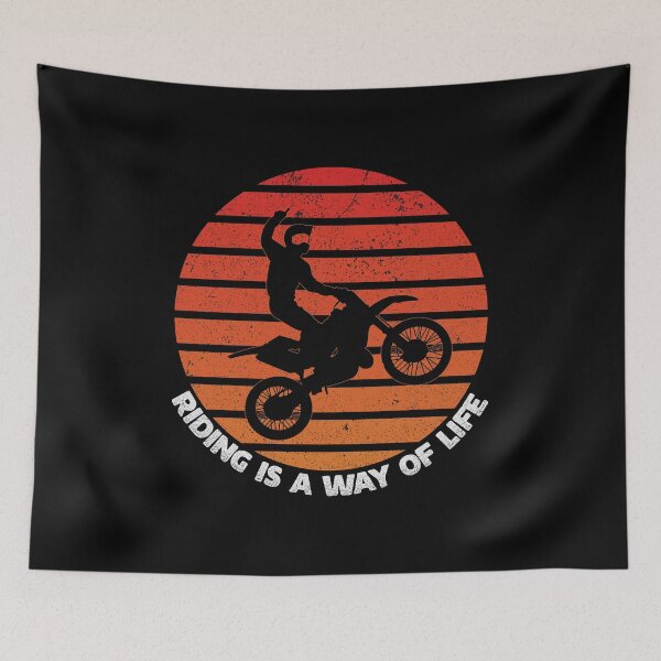 Item preview, Riding Is A Way Of Life Retro designed and sold by franktact.