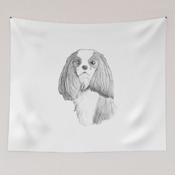 Item preview, Blenheim Cavalier King Charles Spaniel Portrait designed and sold by Swash Art.