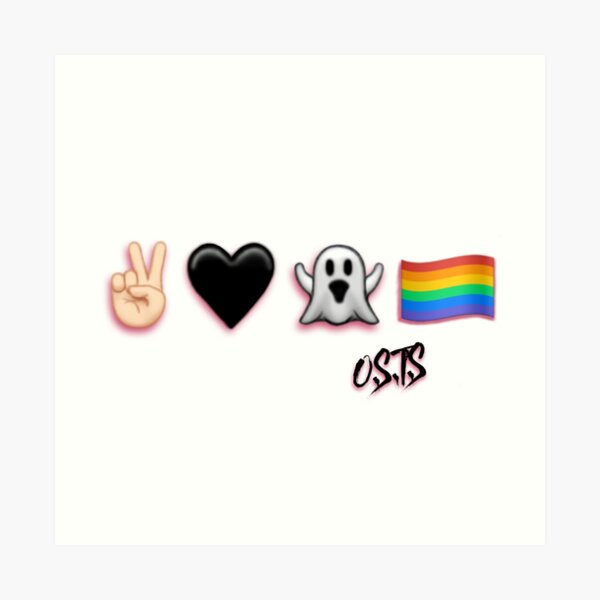 Peace, Love, Ghost, & Pride Art Print