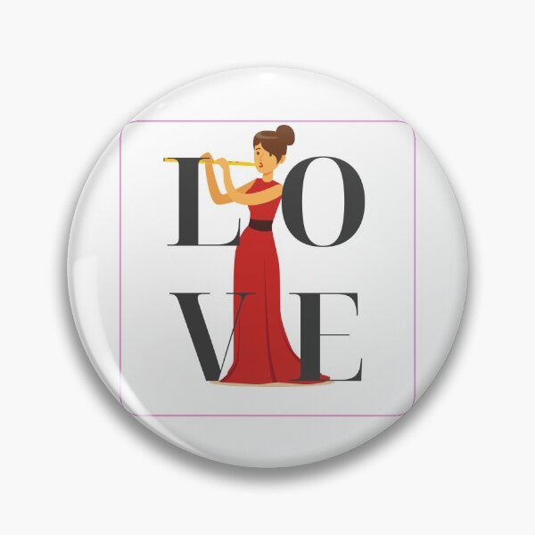 Item preview, Flutist Lover Design designed and sold by Red-ElYoubi.