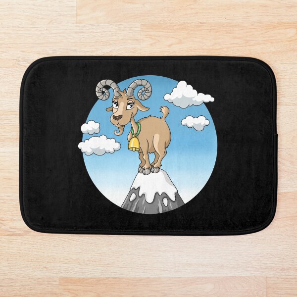 Item preview, Mountain goat peaks with snow cartoon designed and sold by ARTemyzz.