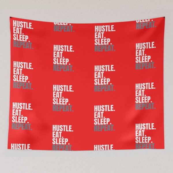 Item preview, Hustle East Sleep Repeat designed and sold by OceansSupply.
