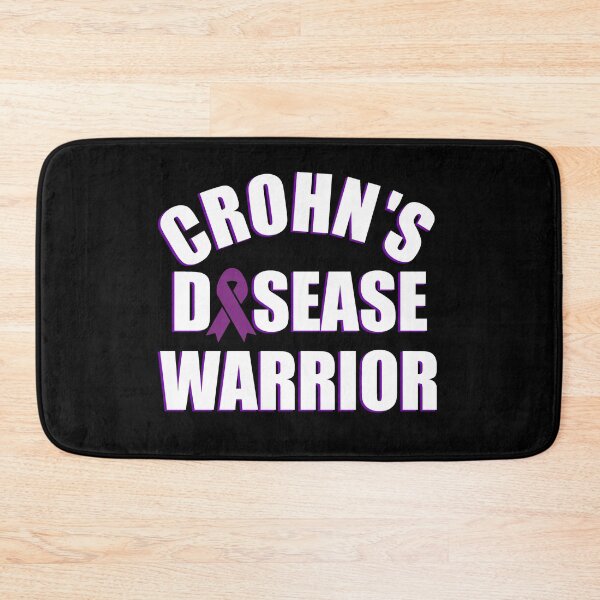 Item preview, Crohn's Disease Warrior Survivor Awareness Purple Ribbon designed and sold by wordsonly.