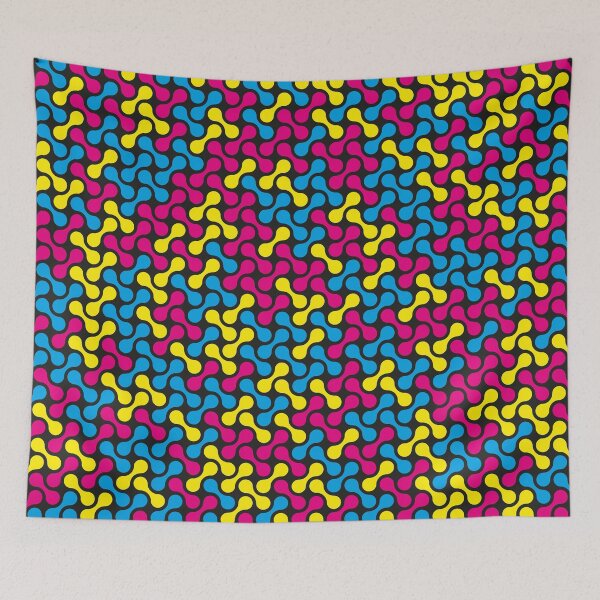 Item preview, CMYK Base Colours Metaball Pattern designed and sold by John Uttley.
