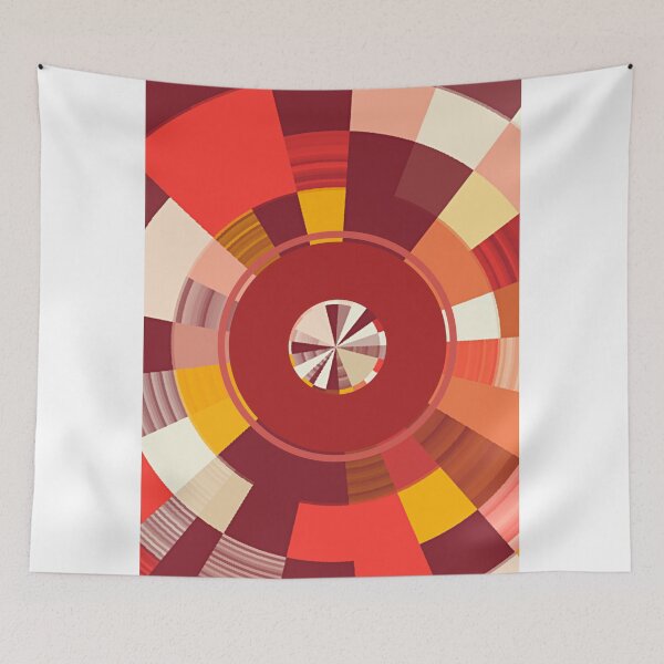 Item preview, Pixelated circle brown orange designed and sold by Delicarte.