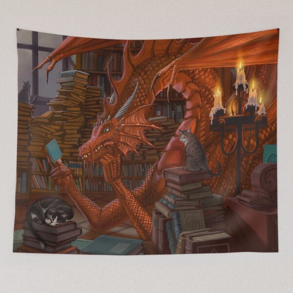 Item preview, Fantasy Library designed and sold by piyastudios.