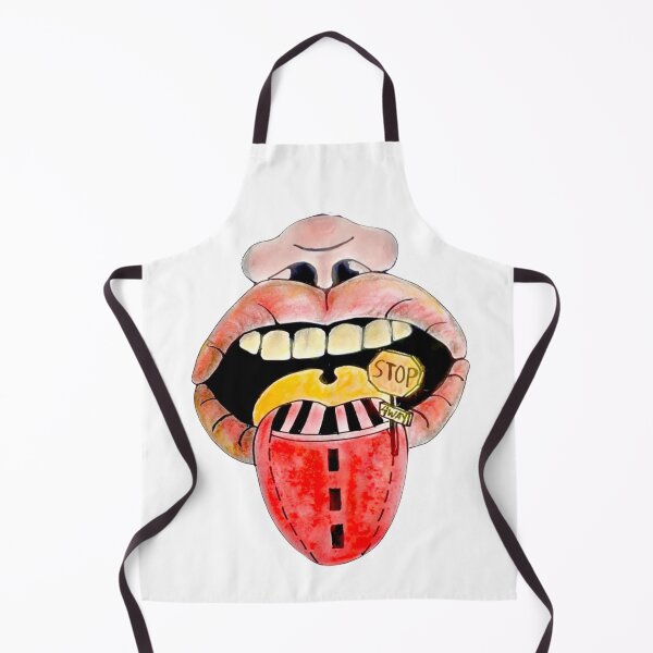 Item preview, Big Mouth - Big Lips - Stop 4 way Vintage Style designed and sold by DallianaStore.