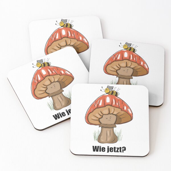 Item preview, Confused mushroom - wie jetzt? rot designed and sold by LoonyM.